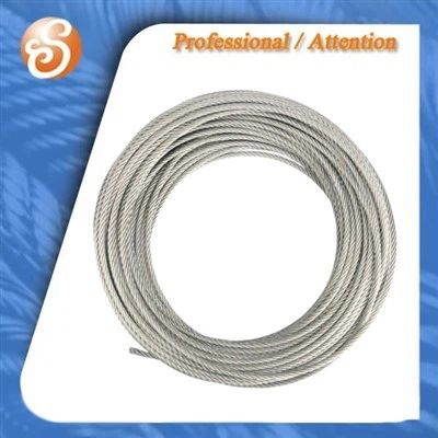 亜鉛メッキ鋼ワイヤーロープ ロッドケーブル 6X19w+FC